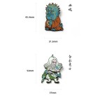 Black Myth Wukong Black Wind Mountain Destined One Badge Metal Fridge Magnet